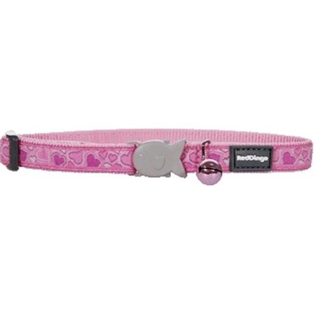 RED DINGO Red Dingo CC-BZ-PK-SM Cat Collar Design Breezy Love Pink CC-BZ-PK-SM